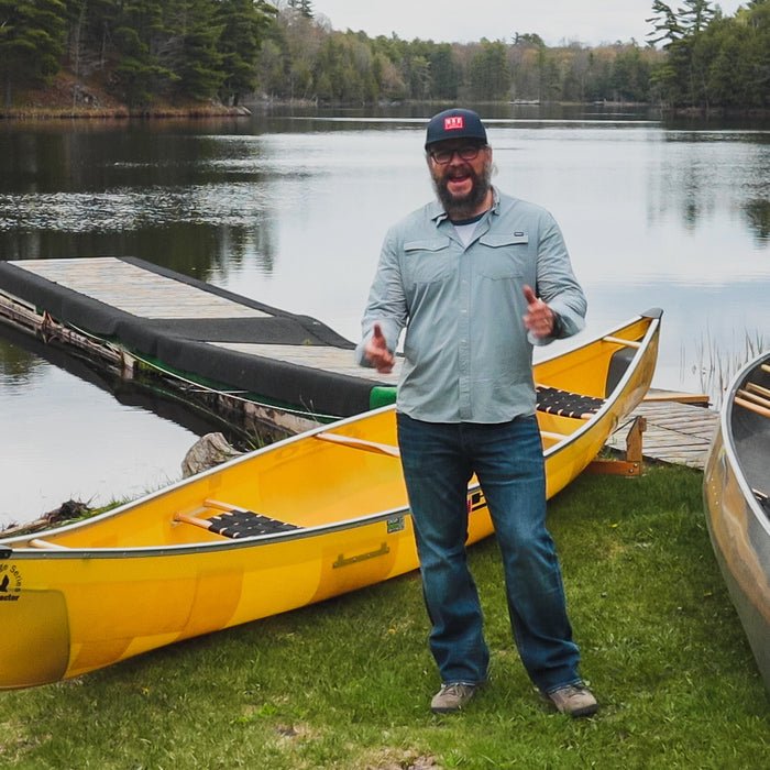 BOW TO STERN OF A CANOE - CANOE PARTS AND MATERIALS