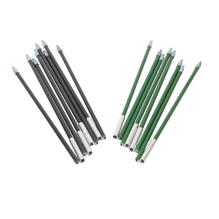 Esker - Multi 10 X 10 Side Poles - Black - Green 8 Pk