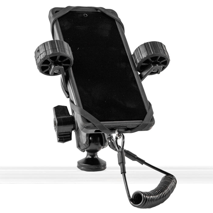 YakAttack - RotoGrip Phone Holder with 1" Screwball Track Mount