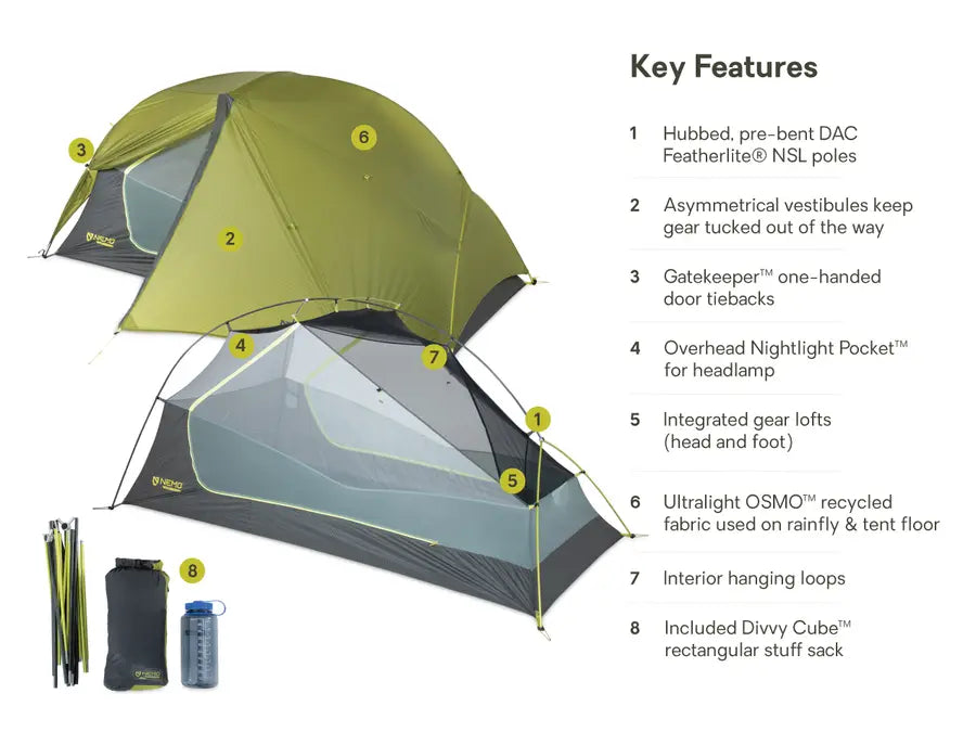 Nemo - Dragonfly OSMO 2P Ultralight Backpacking Tent