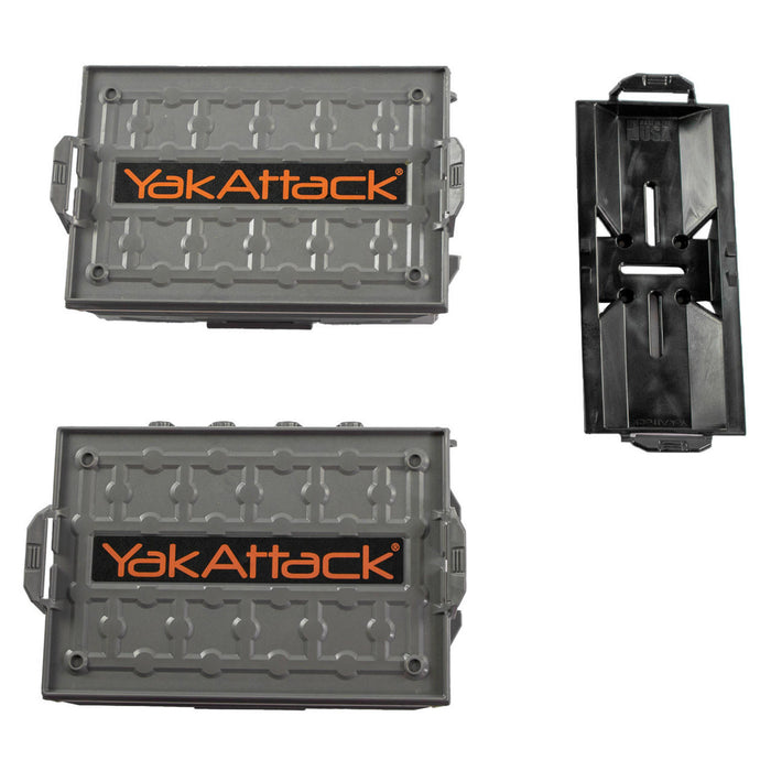 YakAttack - TracPak Combo Kit - 2 Boxes and Track Mount Grey