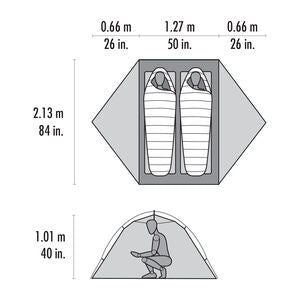 MSR - Hubba Hubba 2-Person Backpacking Tent V9