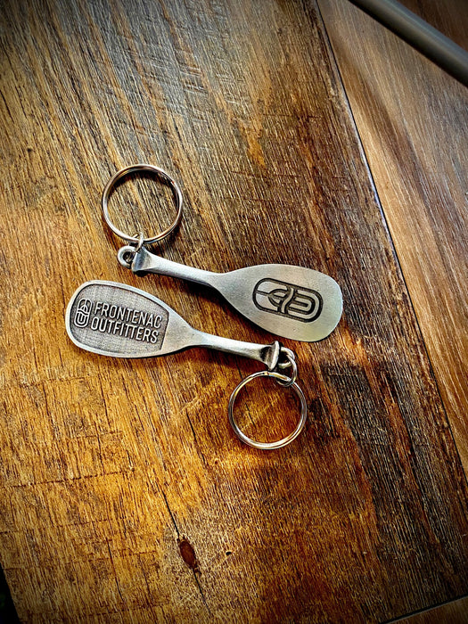 Pewter Paddle Keychain