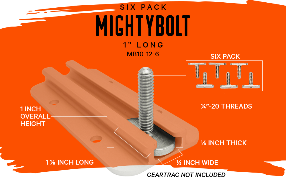 YakAttack - MightyBolt 1/2" Wide 6 pack