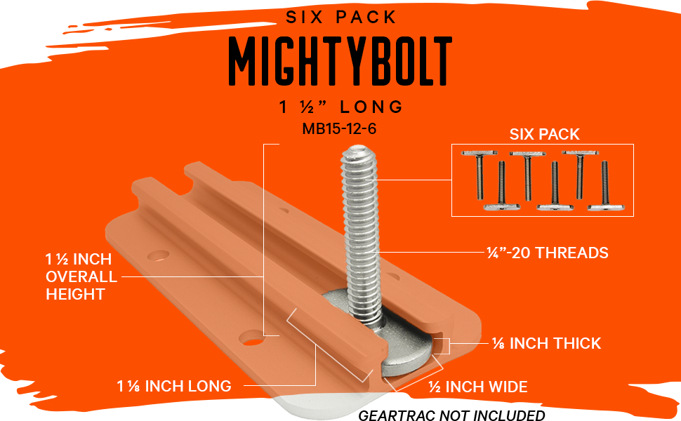 YakAttack - MightyBolt 1/2" Wide 6 pack