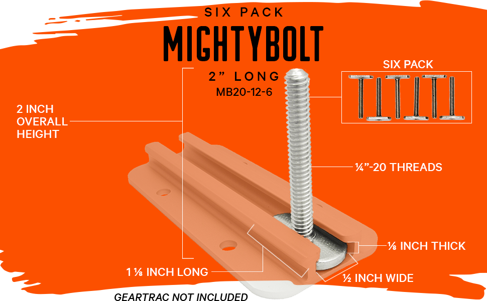 YakAttack - MightyBolt 1/2" Wide 6 pack