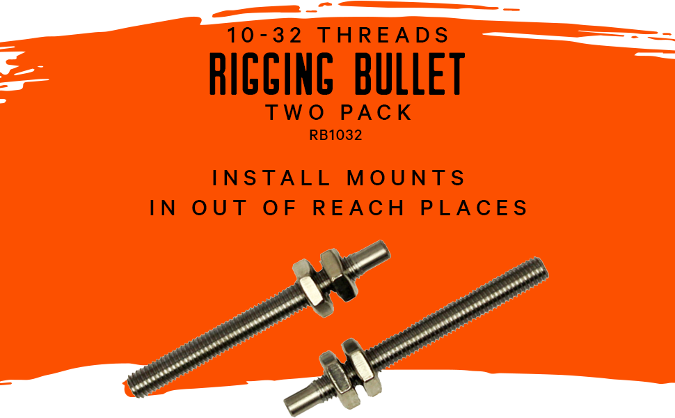 YakAttack - Rigging Bullet 10-32 thrd (GT175 GearTrac) 2 Pack