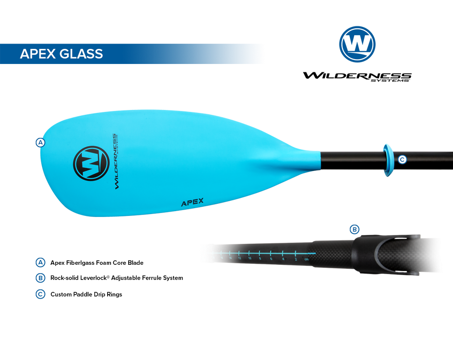 Wilderness Systems - Apex Glass Kayak Paddle